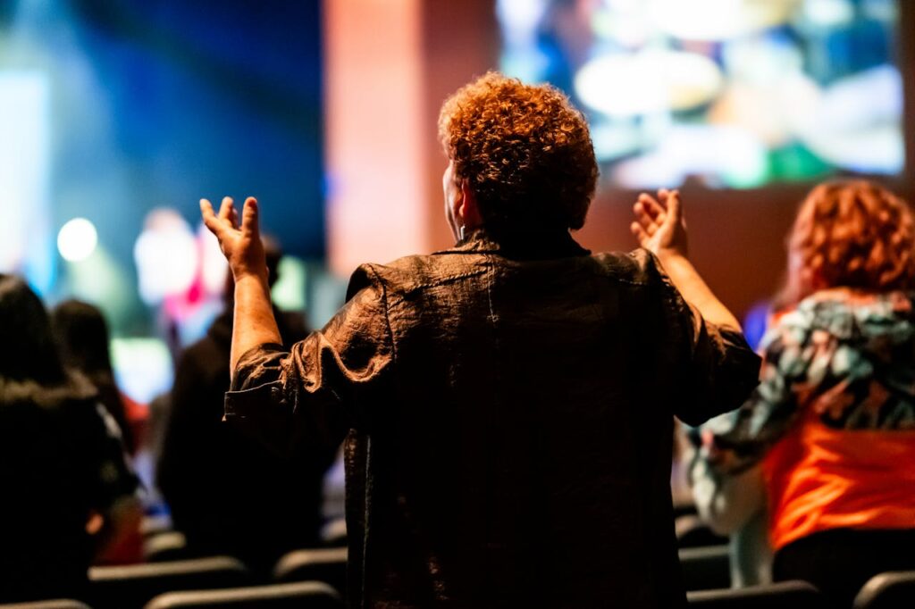 worshippers-engaged-in-spiritual-gathering-34611784
